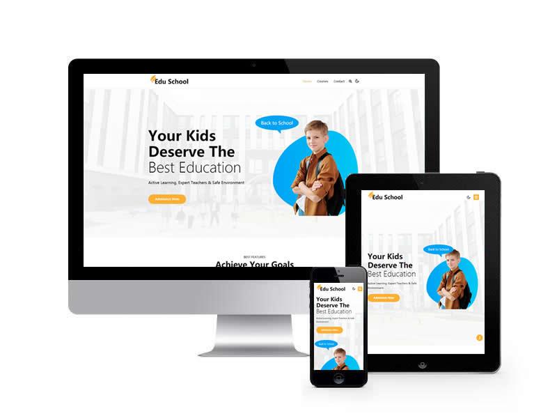 儿童教育类网站HTML静态模