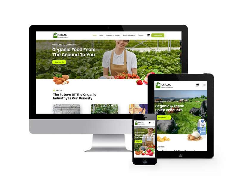 农场果蔬类网站HTML静态模板