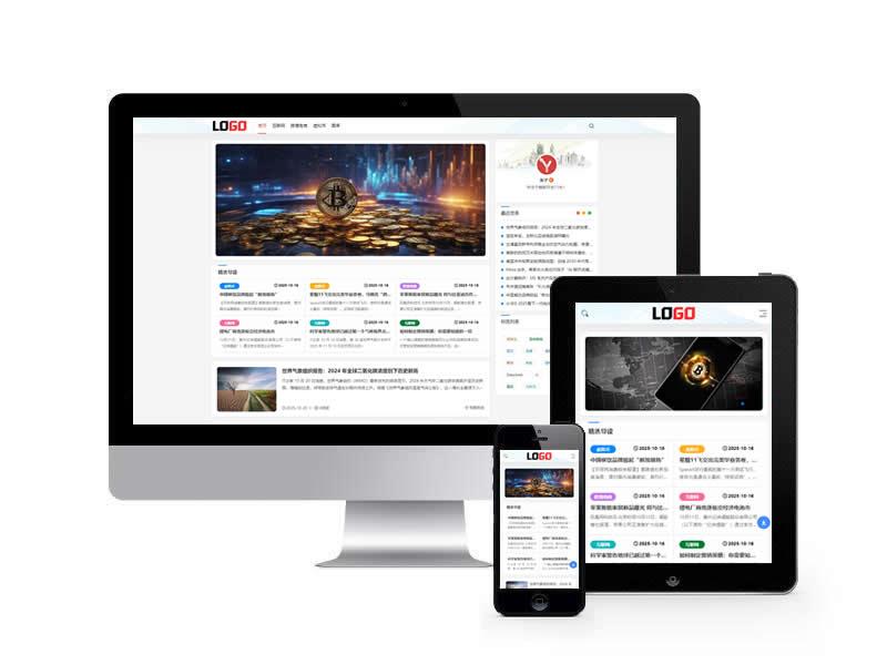 新闻资讯类网站pbootcms模板(自适应手机端)带评论